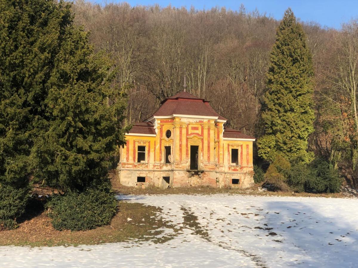 Ferienwohnung Pokoje V Chalupe Pod Milesovkou Velemin Exterior foto